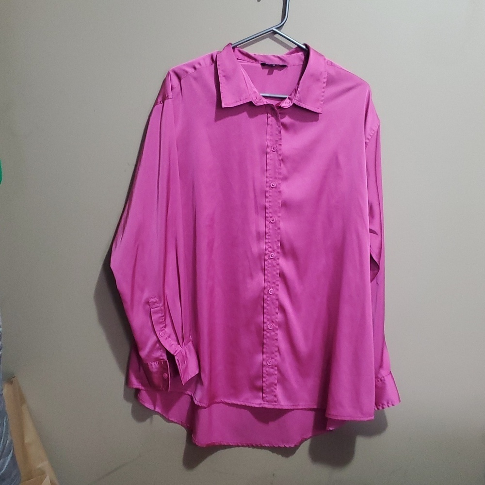 George pink button-down shirt size xl